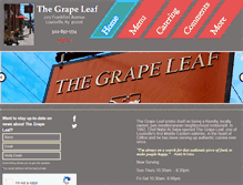 Tablet Screenshot of grapeleafonline.com
